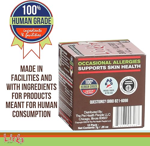 Miniatura 4 de Licks - Alivio de la alergia y la piel del perro sin píldoras, Omega 3, vitaminas y suplementos para aliviar la picazón, suplemento de cúrcuma para