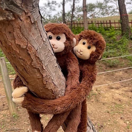 Miniatura 6 de Staymore Mono de peluche  Mono de peluche colgante con manos y pies de velcro  Mono de peluche suave para niños y niñas  Artículo de decoración para