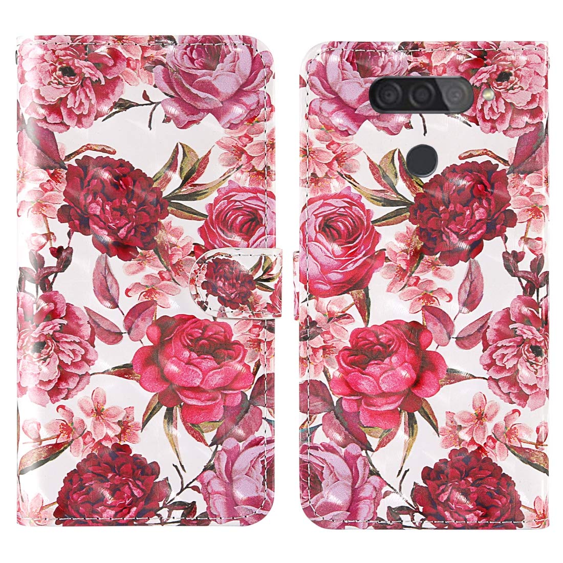 Cell Phone Case for LG Q70 3D Painting Colored Drawing Pattern