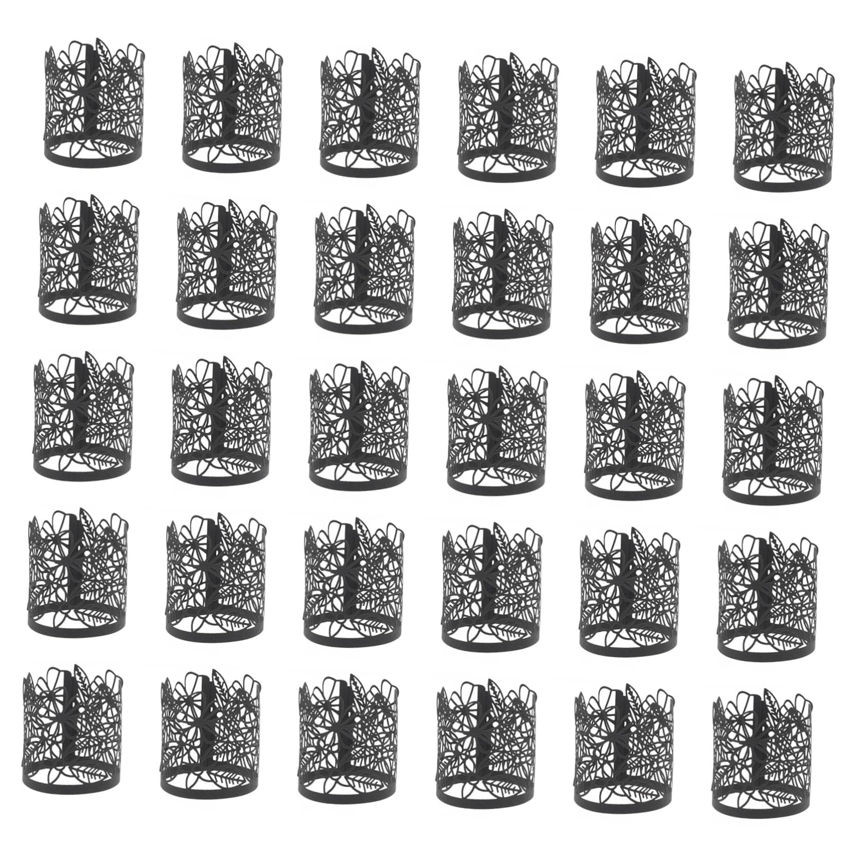 OUNONA 50Pcs LED Tea Light Wraps Decorative Light Covers for Parties Weddings Home Decor Unique Candle Holders for Elegant Atmosphere Leaf Design