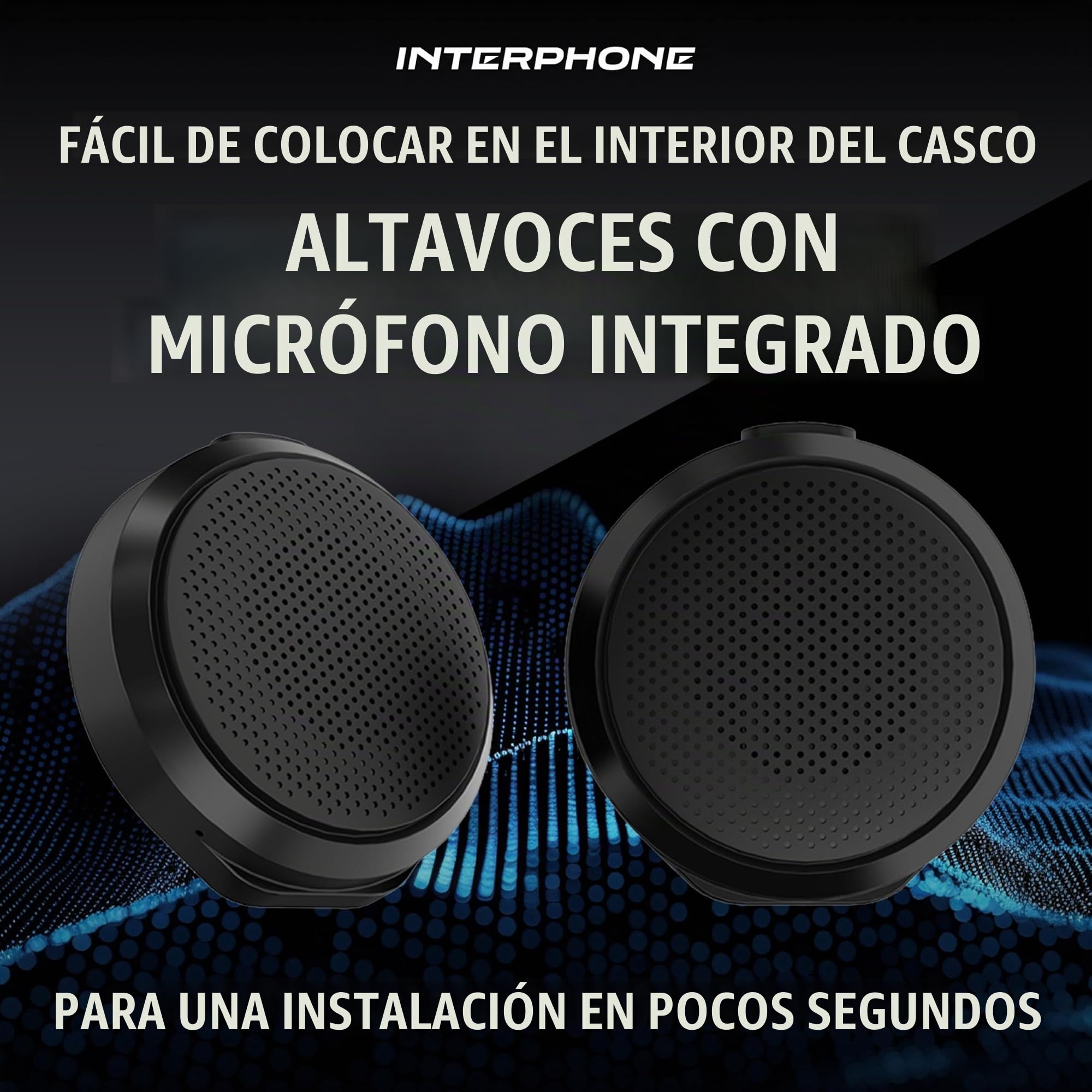 Interphone Zero True Wireless Auriculares Cascos Moto Scooter Deportes Invierno Bluetooth 5.3 Micrófono Integrado Inalámbrico con Mando a Distancia de Manillar Autonomía hasta 6.5h