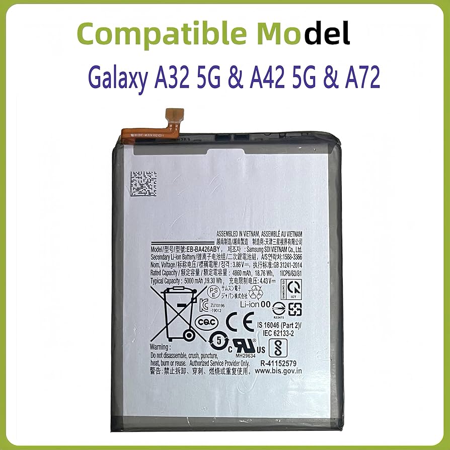 Amazon.com: ERYNK EB-BA426ABY Rechargeable Battery Compatible with