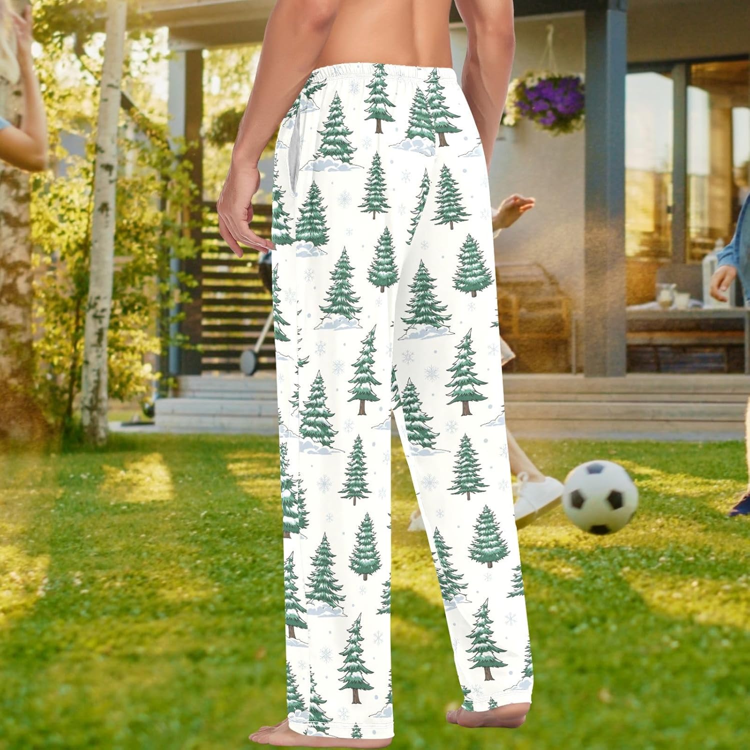 Men's Pajama Pants Funny Pajama Sleep & Lounge PJ Bottoms Warm Sleepwear with Drawstring Pockets S-XXL - Image 6