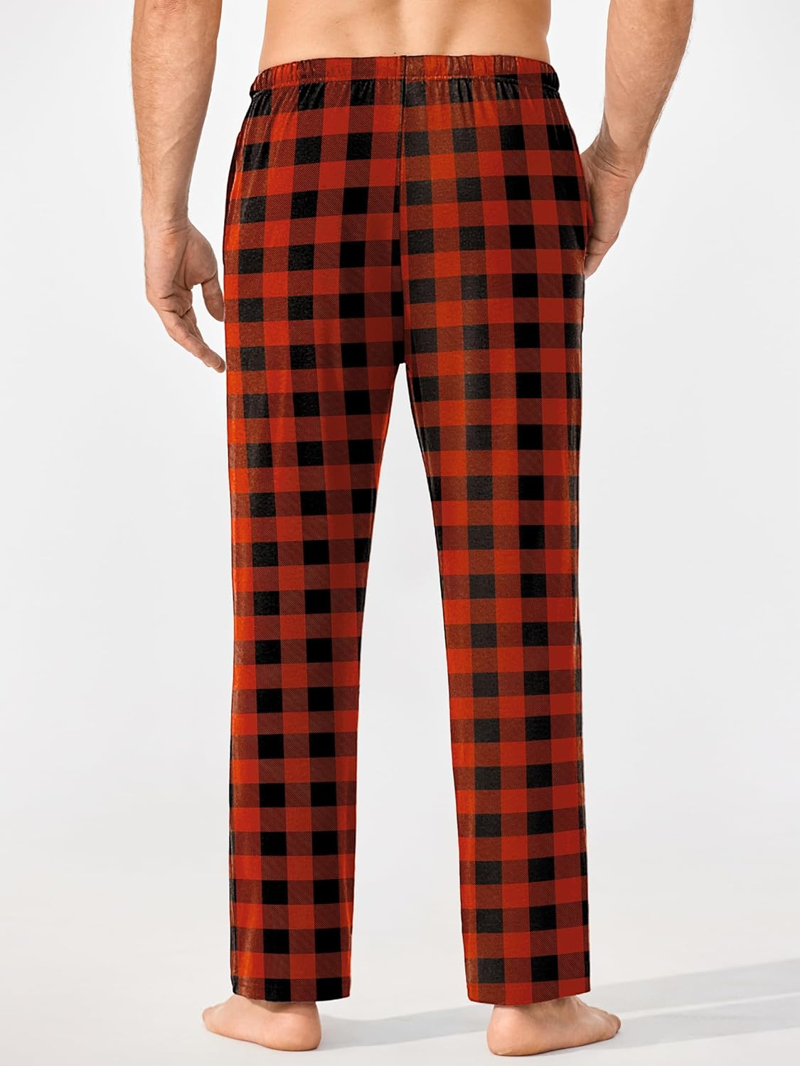 Ekouaer Mens Pajama Pants Lounge Pants with Pockets Soft Sleep Pants Loose Fit Pj Bottoms with Drawstring S-XXL - Image 6