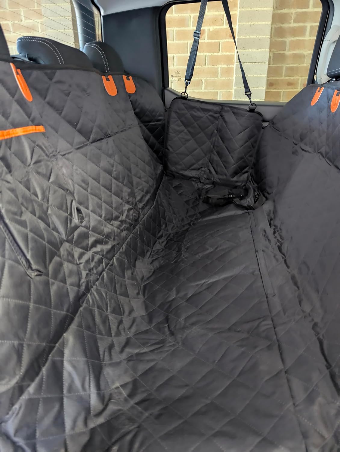 Dog Car Seat Cover for Pets Waterproof Seat Cover Hammock 600D Heavy Duty Scratch Proof Nonslip Durable Soft Back Seat Covers for Cars Trucks and SUVs