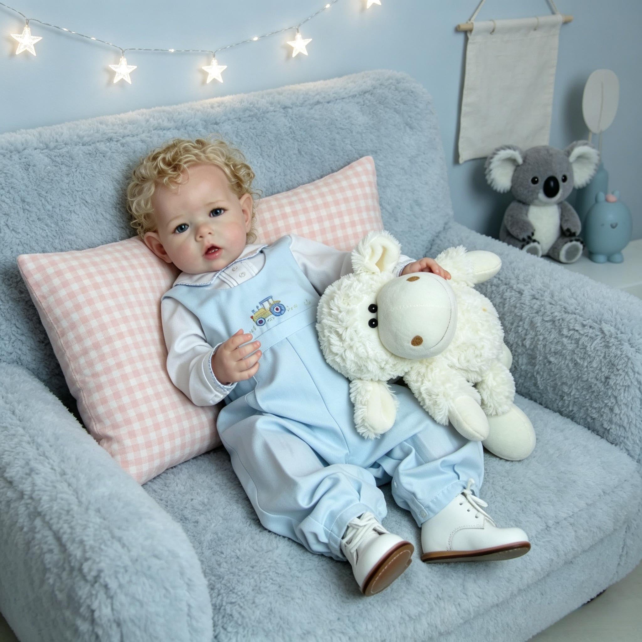 RXDOLL Realistyczne lalki Reborn Baby Dolls Vinyl Boy 50 cm realistyczne lalki noworodka maluch prawdziwe życie Reborn lalka anatomicznie poprawne lalki dla niemowląt, które wyglądają jak prawdziwe