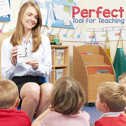 Miniatura 8 de Star Right Tarjetas didácticas de resta educativa, 0-12 (todos los hechos, 169 tarjetas) con 2 anillos