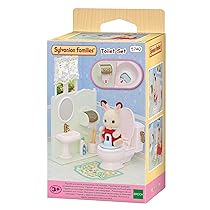 Sylvanian Families – Set Accessori Toilette Completo – Mobili e Dettagli Interattivi per Case delle Bambole – Modello 5740