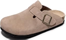 Clogs For Women, Womens Clogs- Mules House Slipers With Arch Support And Adjustable Buckle