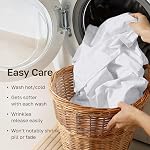 California Design Den Queen Sheet Set - Soft 100% Organic Cotton Sheets with Deep Pockets, Crisp Percale, Breathable and Durable Bedding Set - White
