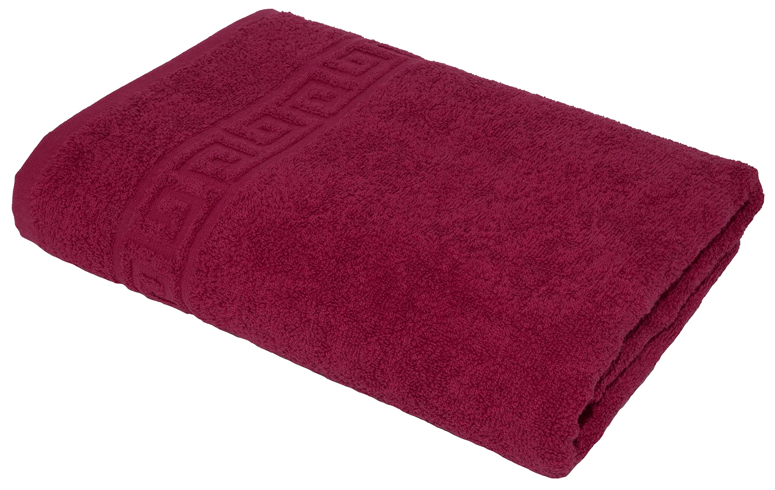 LIGHT TURQUOISE 2 X BATH TOWELS SET, 70X140 LARGE SIZE 100% NATURAL COTTON 500 GSM THICK ABSORBENT TOWEL, HOTEL QUALITY RINGSPUN — view 74