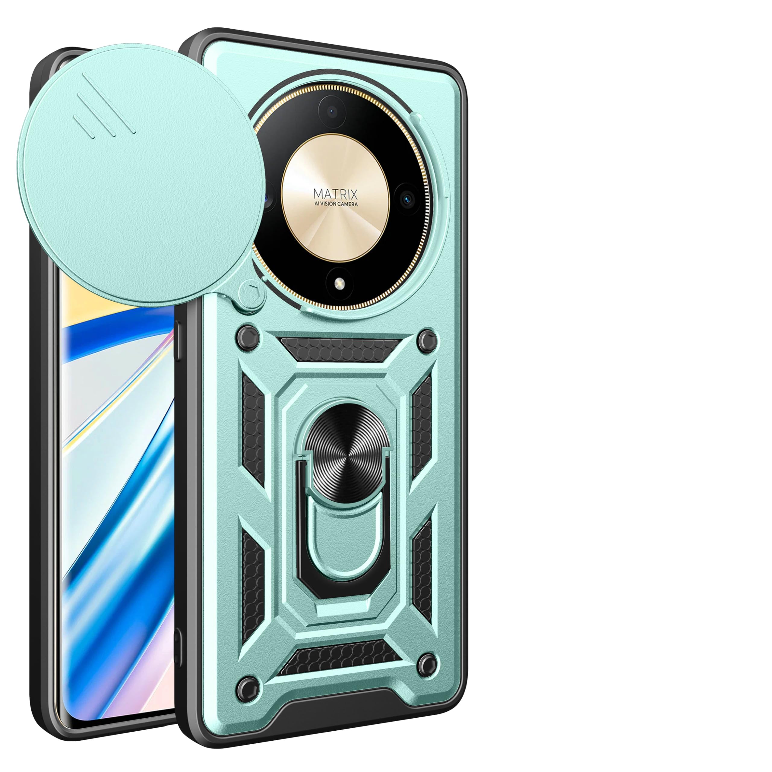 Protège objectif Honor X9b 5G antichoc pour voyageur vert - 8