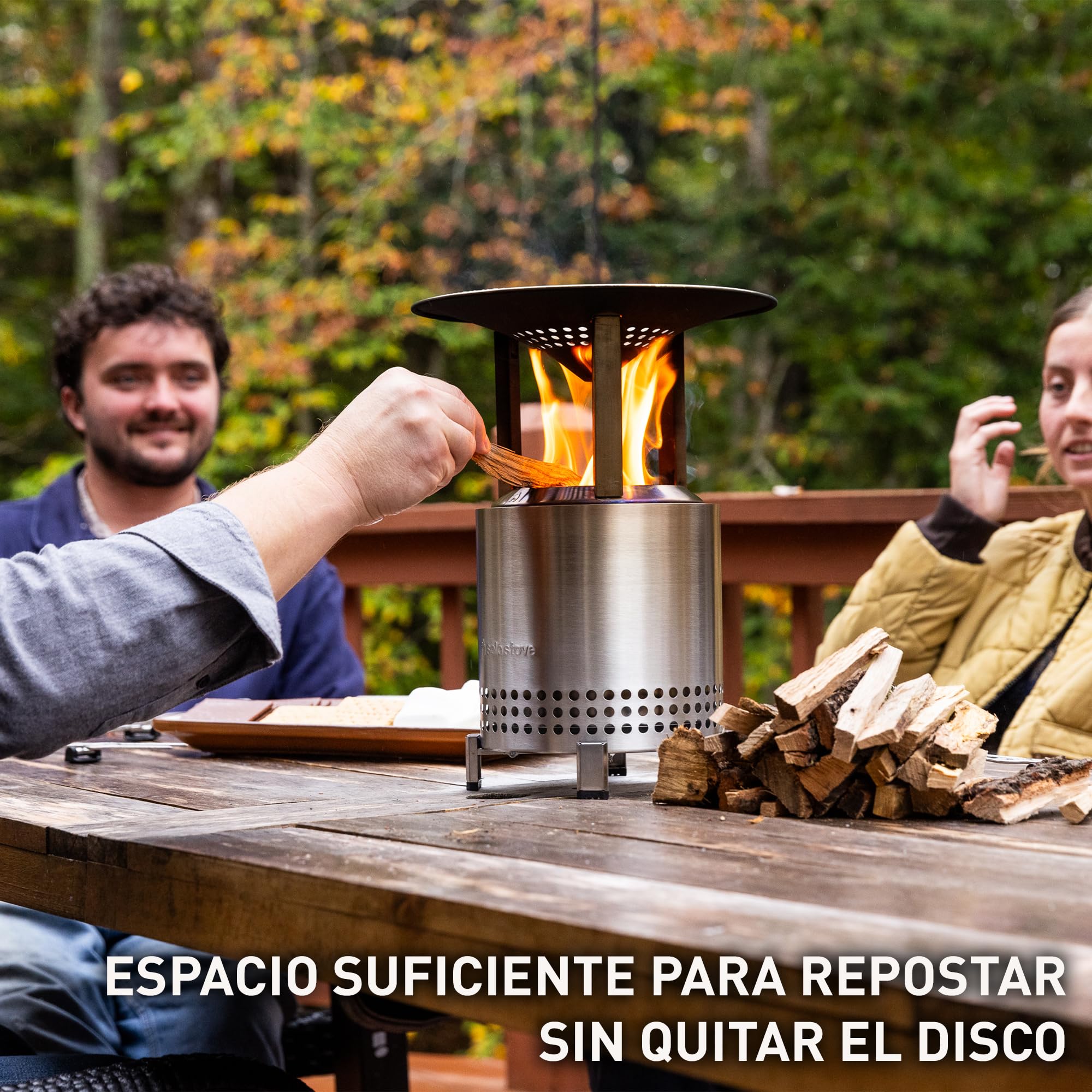 Solo Stove Mesa XL Deflector de Calor, con 3 Patas Desmontables, Accesorio para Hoguera, Captura y redirige el Calor, Acero Inoxidable 304, (Alto x diámetro) 6 x 10.5 Pulgadas, 1.3 Libras