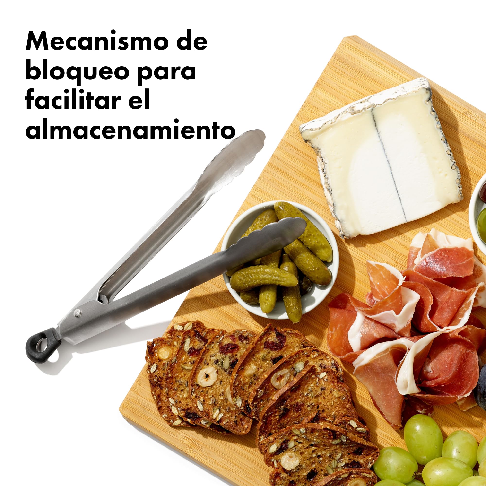 OXO Good Grips Juego de Pinzas, Mini 17,7 cm y Estándar 22,8 cm