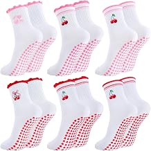Pilates Grip Yoga Socks for Women Cute Non Slip Socks