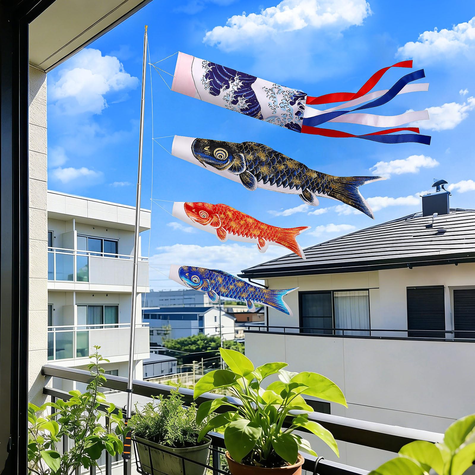 鯉のぼり　男の子付き　こいのぼり　端午の節句　こどもの日 Amazon | JANLOFO こいのぼり 100cm 鯉のぼり 屋外 こどもの日 端午の