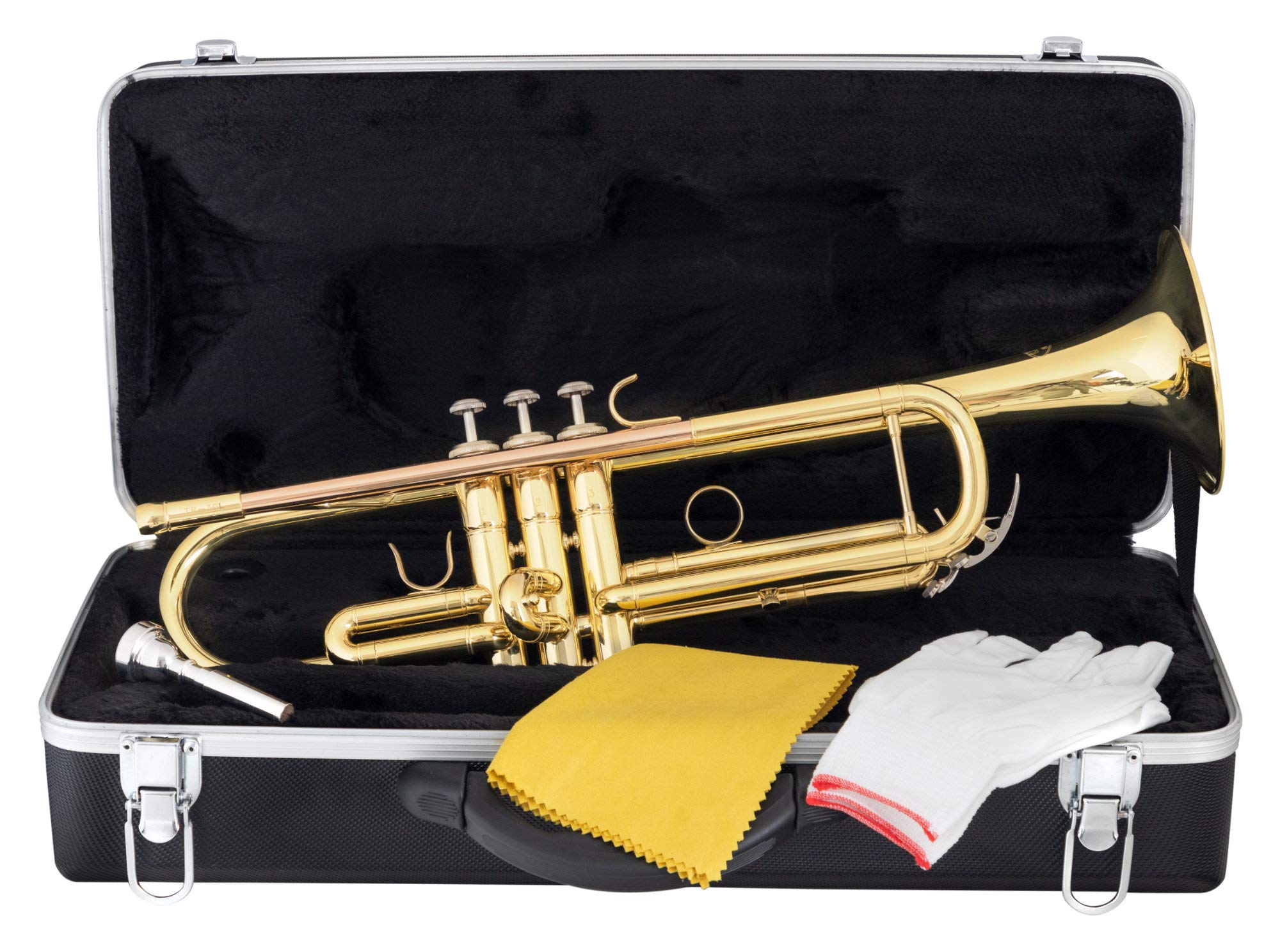 Classic Cantabile TR-30L Bb-Trompete (Schallbecher Messing 123 mm, Mundrohr Goldmessing, Monel-Ventile, Bohrung 11,65 mm)