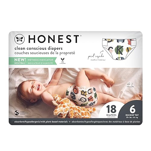 Miniatura 1 de The HONEST COMPANY - Pañales de todas las letras talla 6 18 unidades