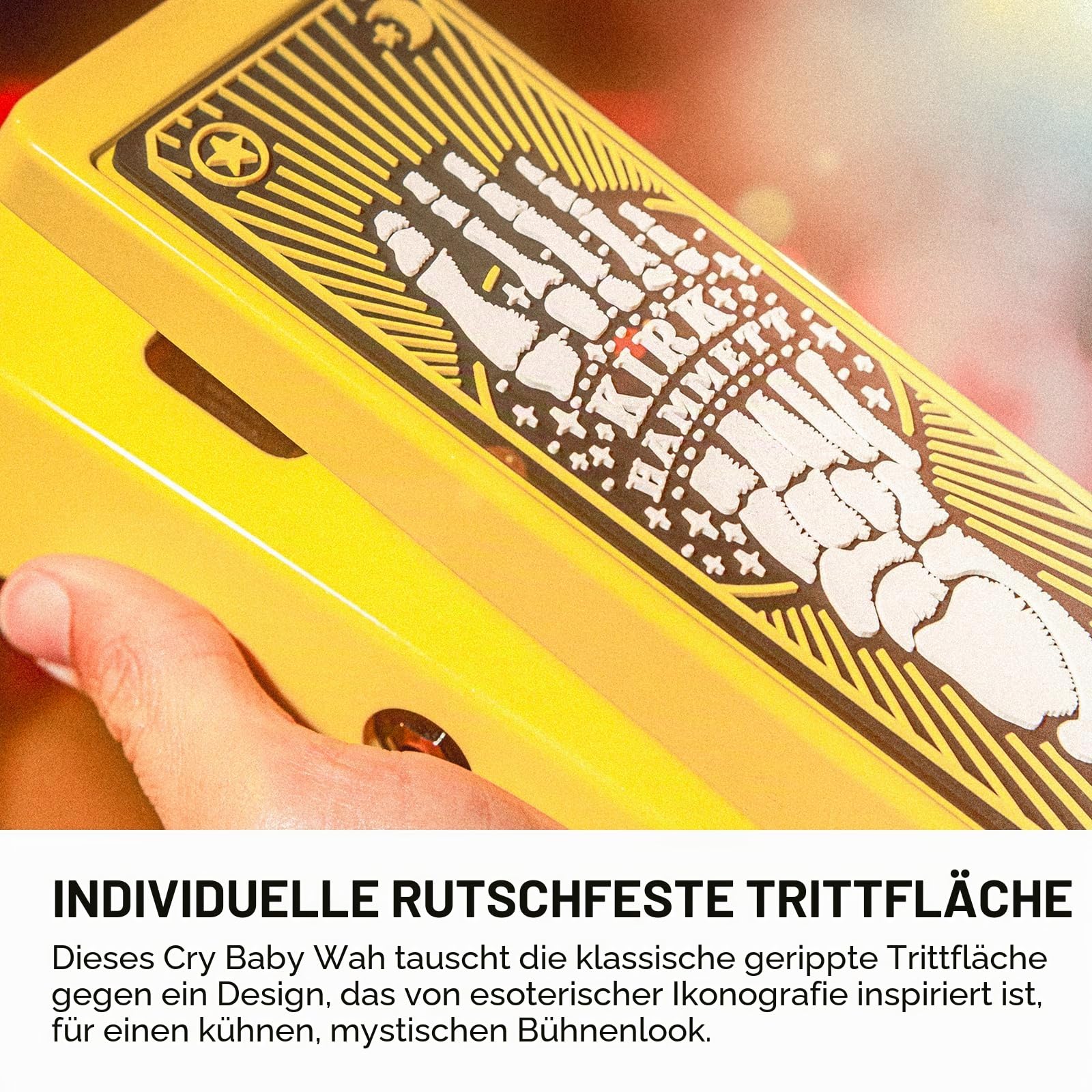 Jim Dunlop - Kirk Hammett Cry Baby® Wah Yellow Sparkle Edition KH95Y