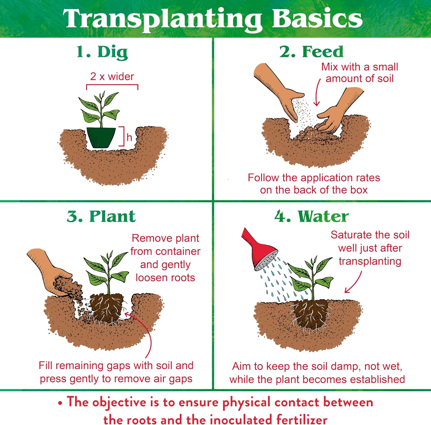 Down To Earth All Natural Fertilizers Organic Bio-Live Starter & Transplant Mix with Mycorrhizal Fungi and Benefical Microbes for Plant Food 5-4-2, 25 lb