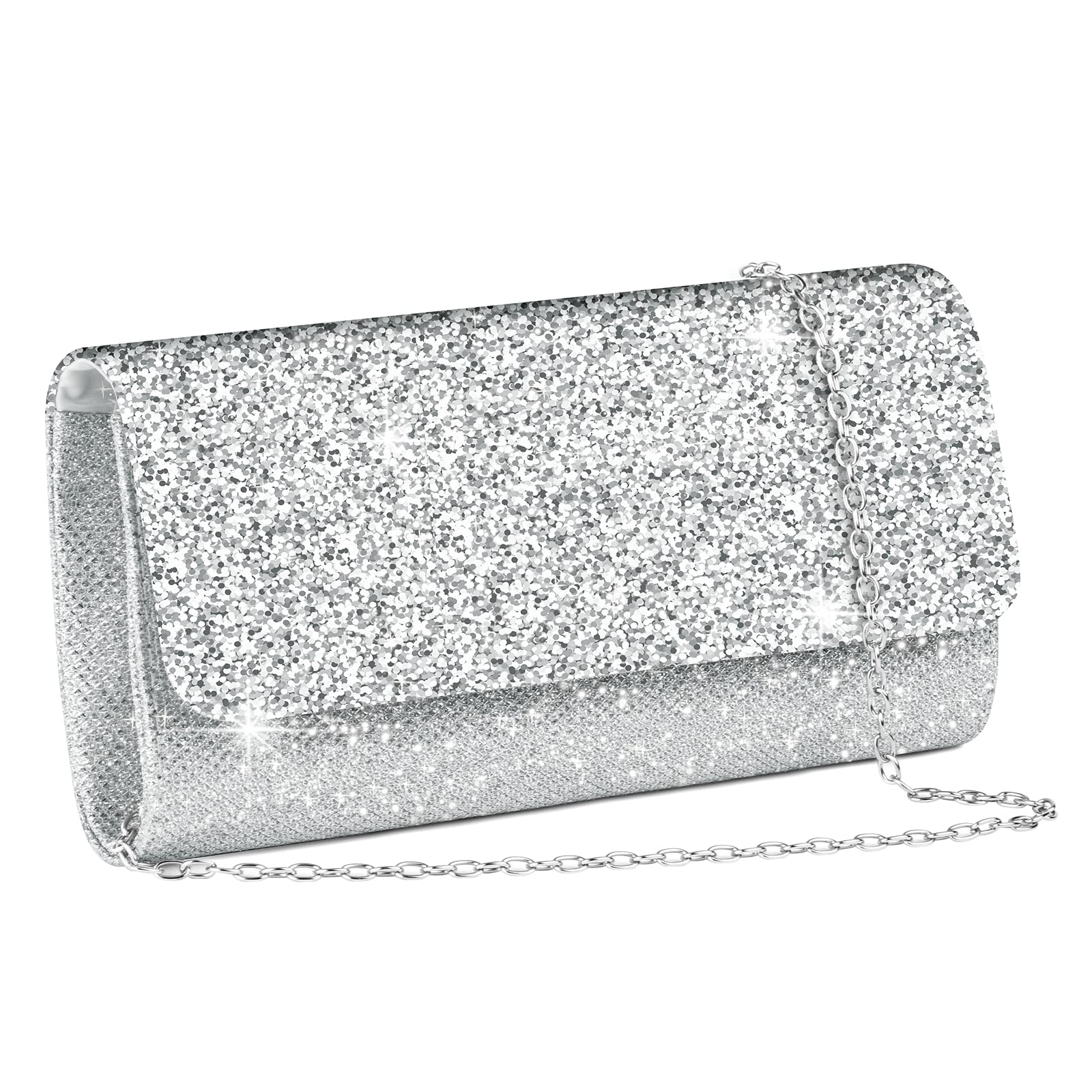 OSDUE Clutch De Mano Fiesta Mujer, Clutch Bolso de Noche, Clutch de Embrague, Boda Ceremonia Novia Cartera de Mano, para Ceremonias, Bodas, Evento, Cita, Fiesta Cócteles, Bolso Fiesta Mujer