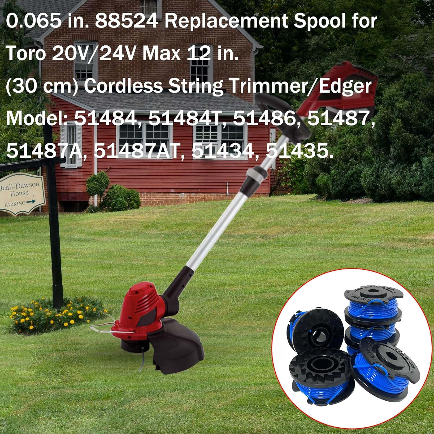 6PC 88524 88532 51484 Trimmers Replacement Spools view 5