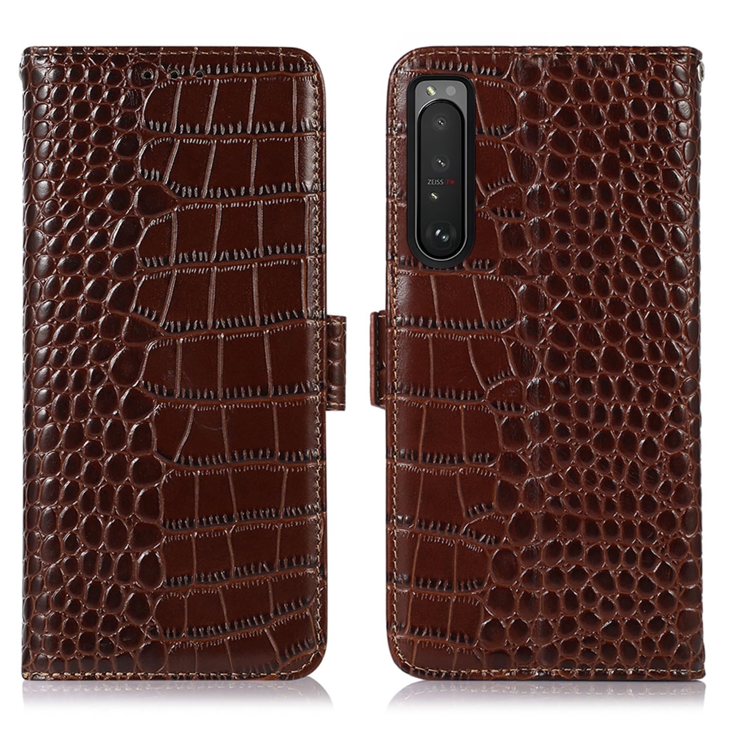 Amazon.co.jp: for Xperia 1 II ケース 手帳型 本革 ワニ柄 for