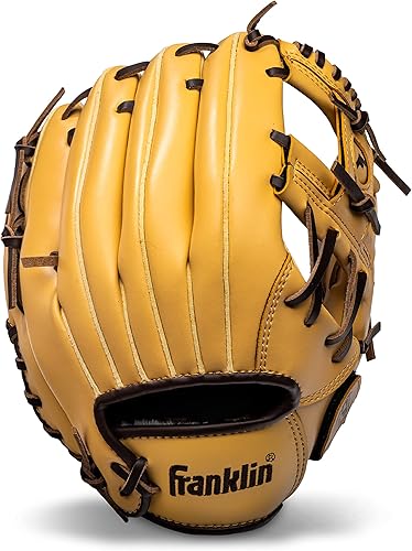 Vista 293 de Franklin Sports Field Master Baseball + Softball Glove - Field Master Adult + Youth Baseball + Softball Mitt - Men's + Women's Gloves - Right Hand