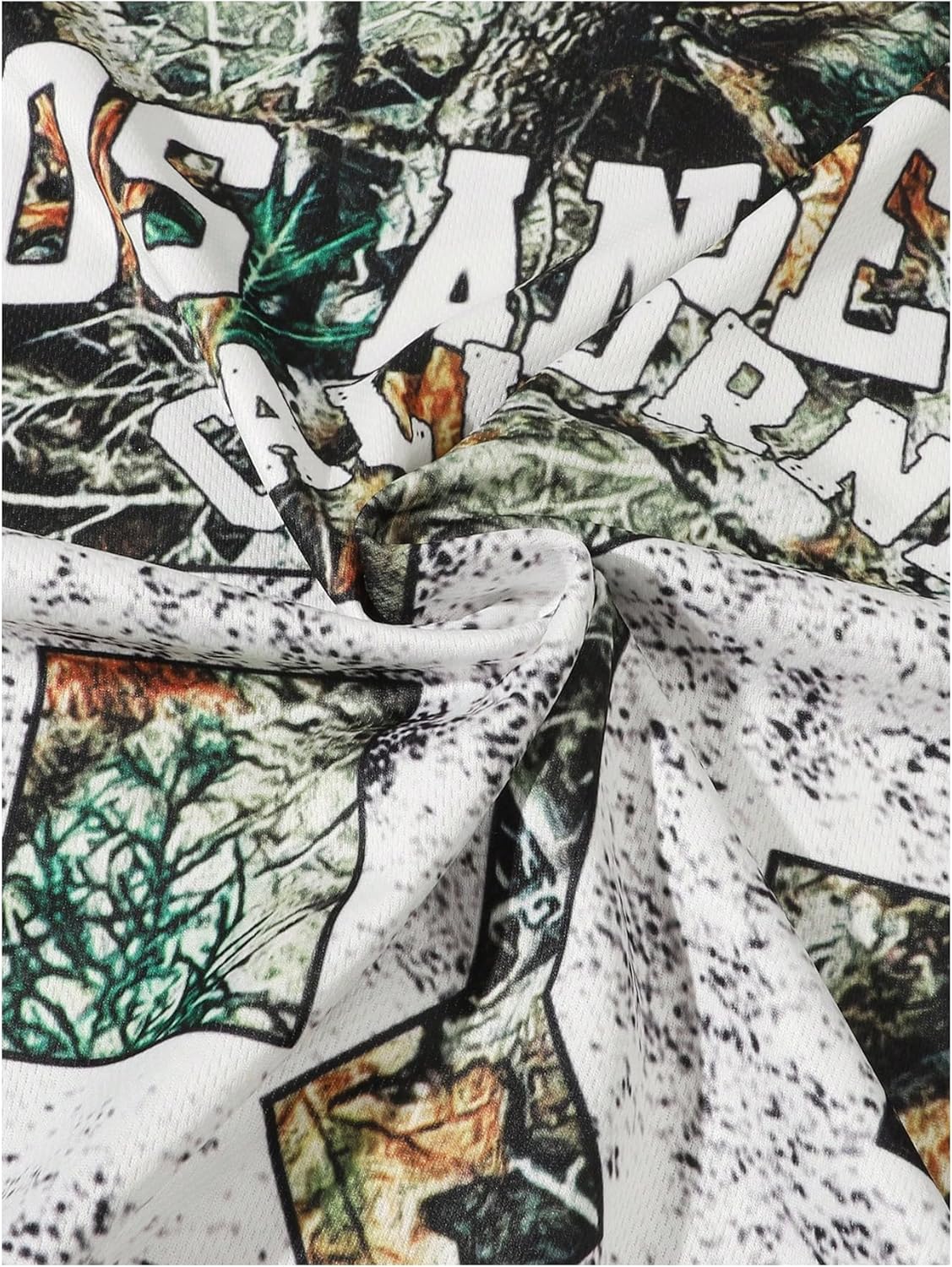 WDIRARA Men's Y2k Camo Print Street Tops Crew Neck Short Sleeve Baggy Tees Tops Jersey Shirts - Image 3