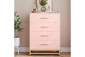 Versatile Pink Chest of Drawers for Contemporary Living Spaces