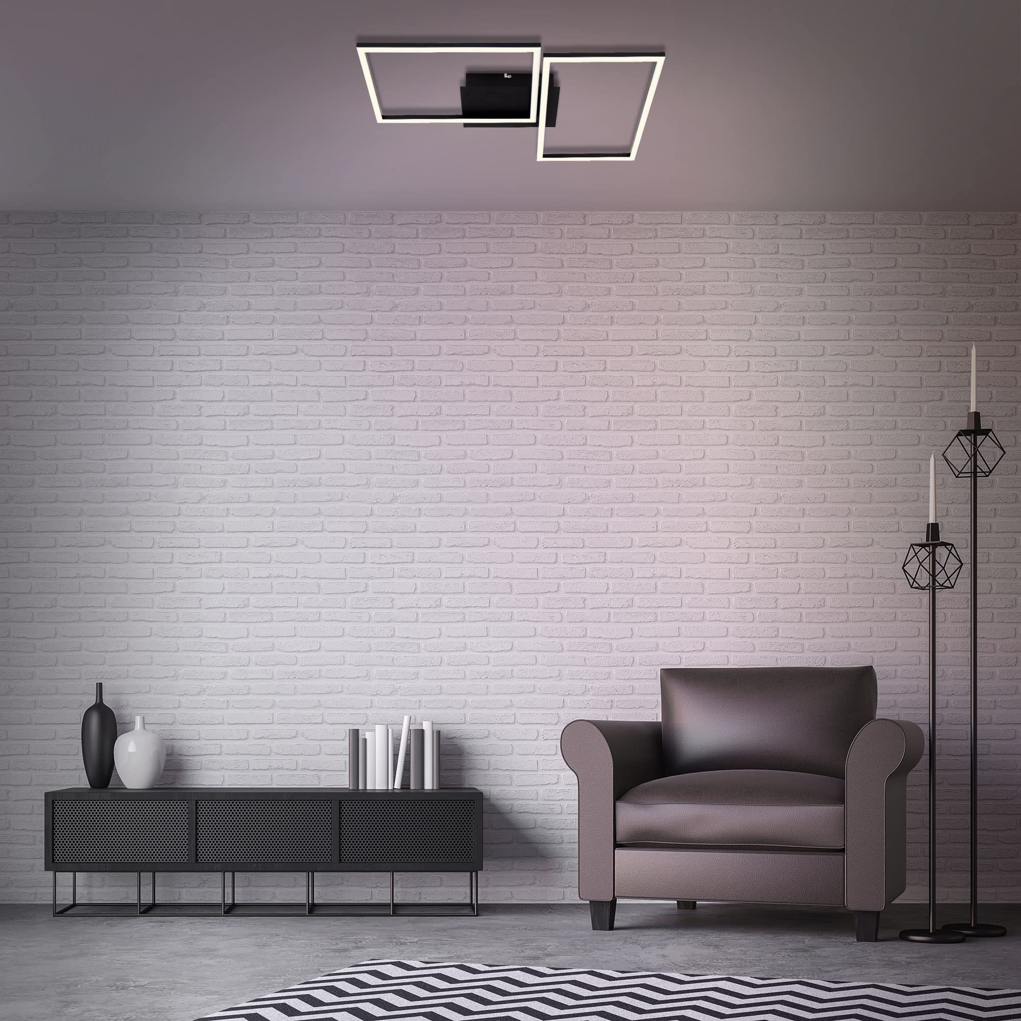 BRILONER - LED Plaffonniére - plafondlamp dimbaar - incl. afstandsbediening - cct