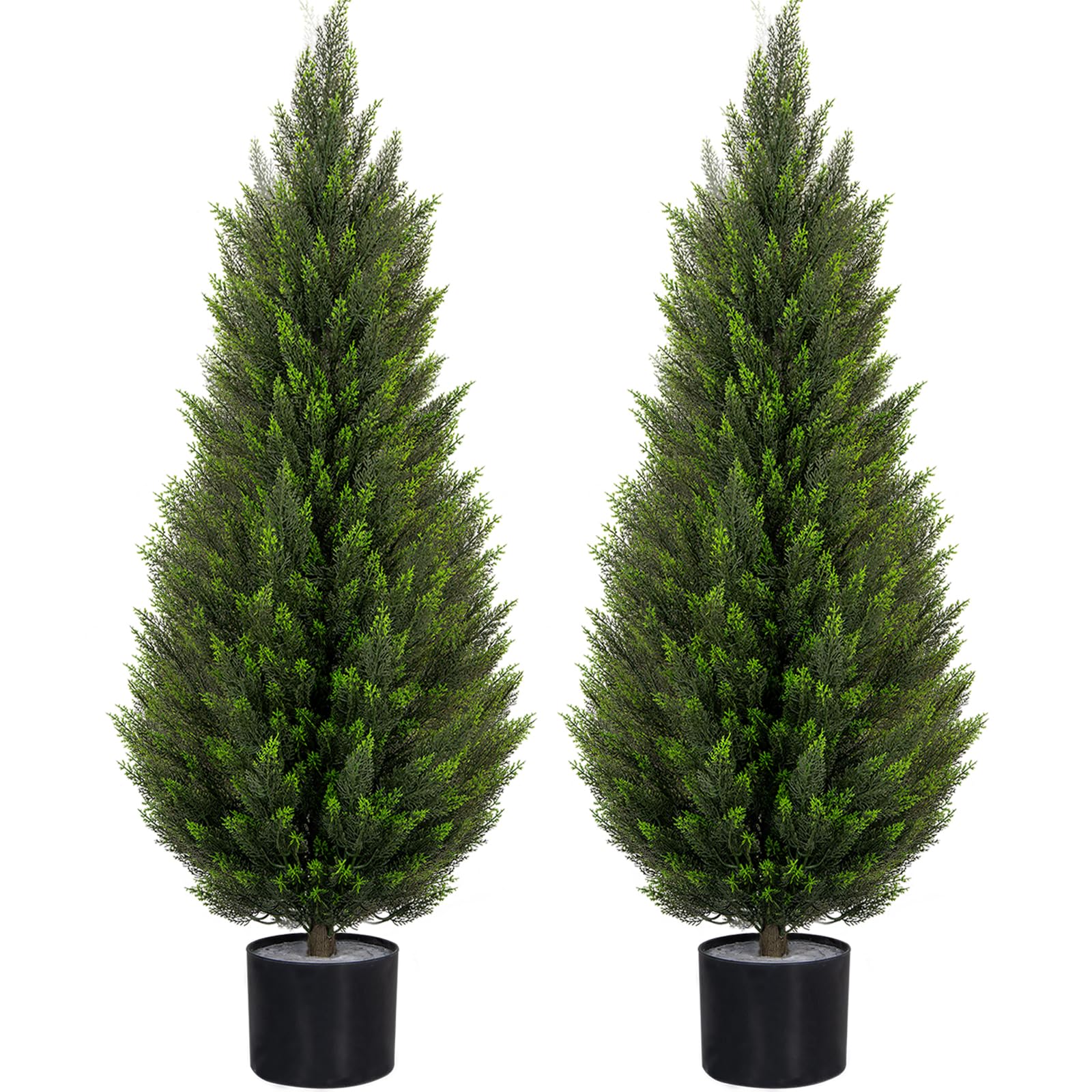 VIVATREES 4FT Artificial Topiary Cedar Trees