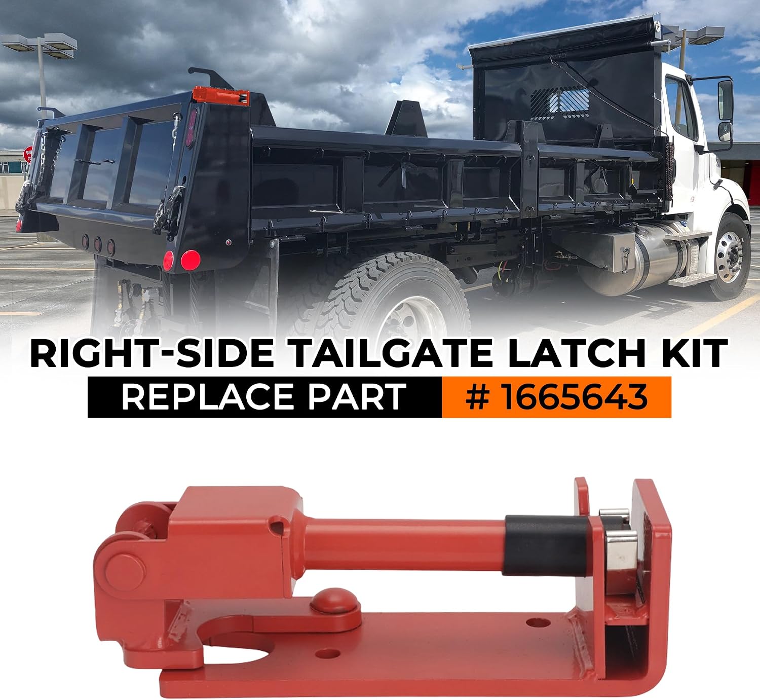 1665644 Right Side Tailgate Latch Kit for Dump Trucks