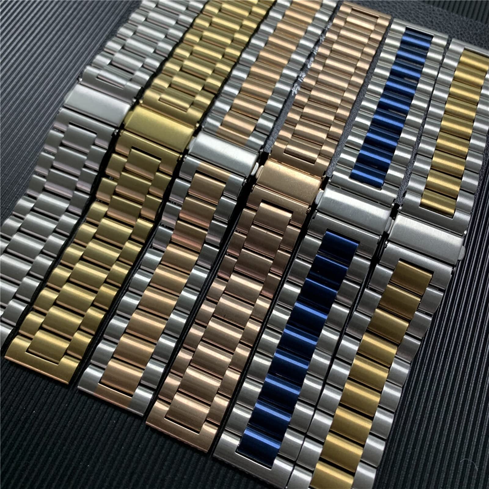 Obejrzyj Pasek klasyczny opaska ze stali nierdzewnej Tradycyjna i inteligentna metalowa bransoletka 20 mm 22 mm