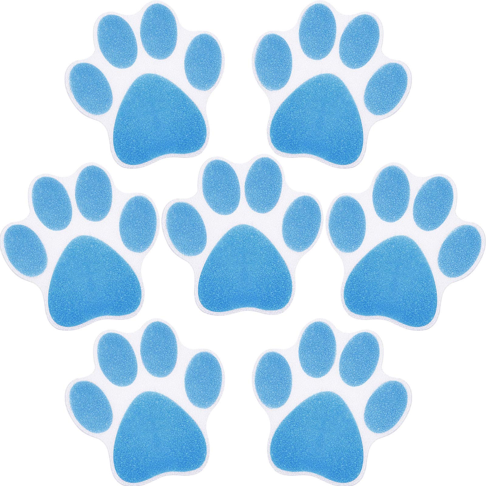 20 Pieces Non-slip Bathtub Stickers Adhesive Paw Print Bath Treads Non Slip Traction to Tubs Bathtub Stickers Adhesive Decals Anti-slip Appliques for