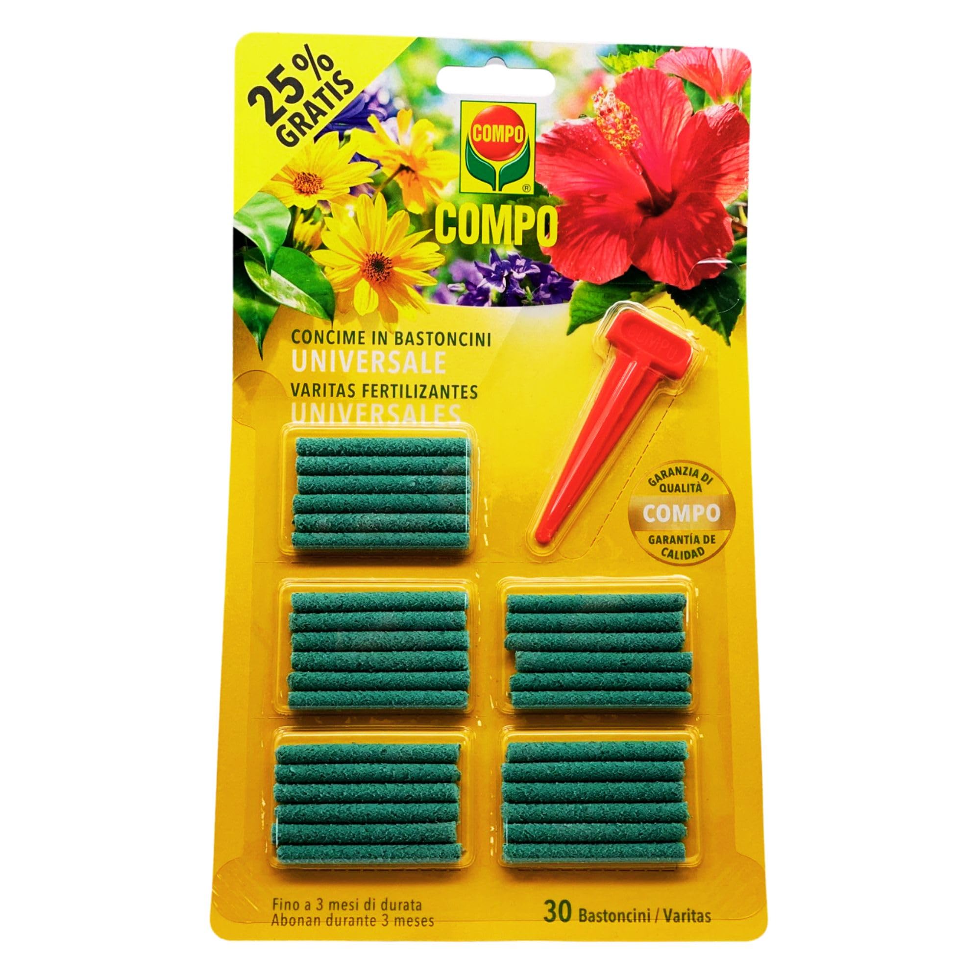 SET: 2xDetergente Spray Insetticida a Rapida Azione, PIRETRO PRONTO USO. Protegge Le Piante Floreali e Ornamentali, Di Origine Naturale 750ml + Concime In Bastoncini UNIVERSALE