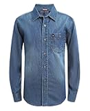 boys Long Sleeve Woven Button-down Shirt, Lightweight & Breathable