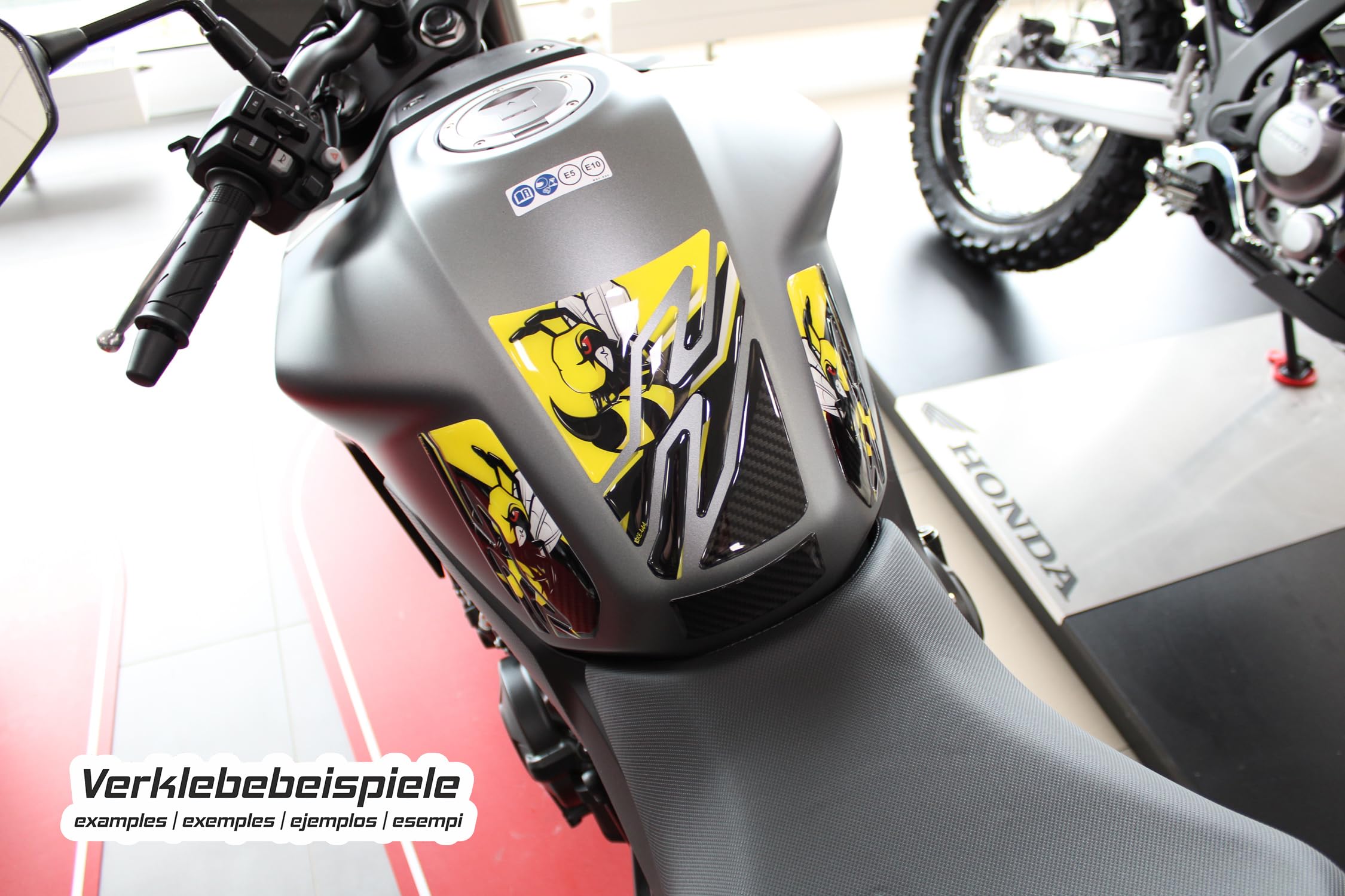 Tankpad Seitentankpad kompatibel mit Honda CB750 Hornet Gelb Hornisse X850077