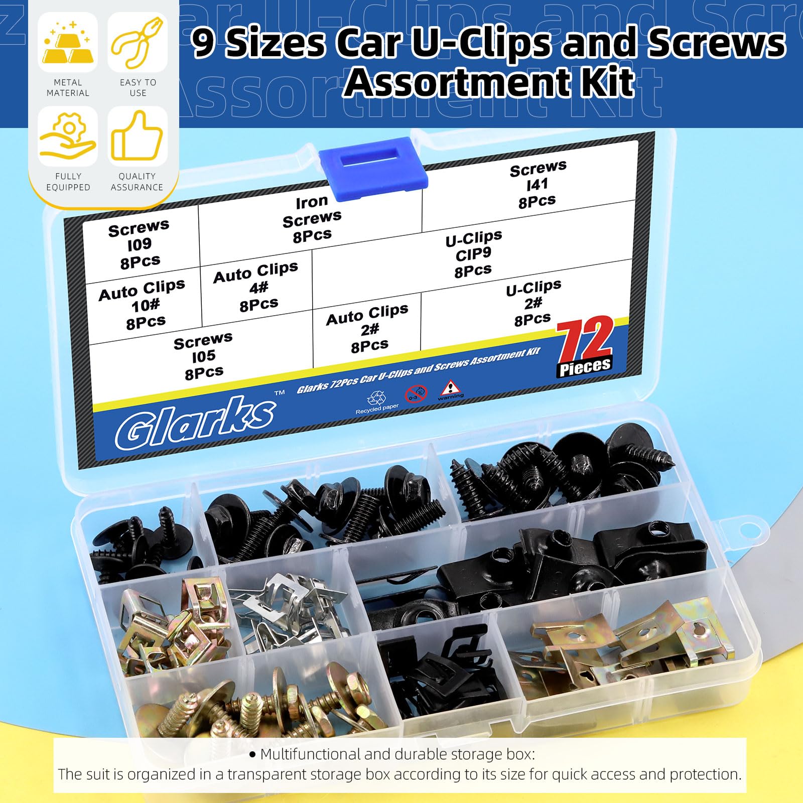 Set Viti Per Paraspruzzi Motore - 35 Pezzi Per Infiniti G35, G37, EX35, FX35 E Nissan 350Z, 370Z - Dadi E Clip In Plastica
