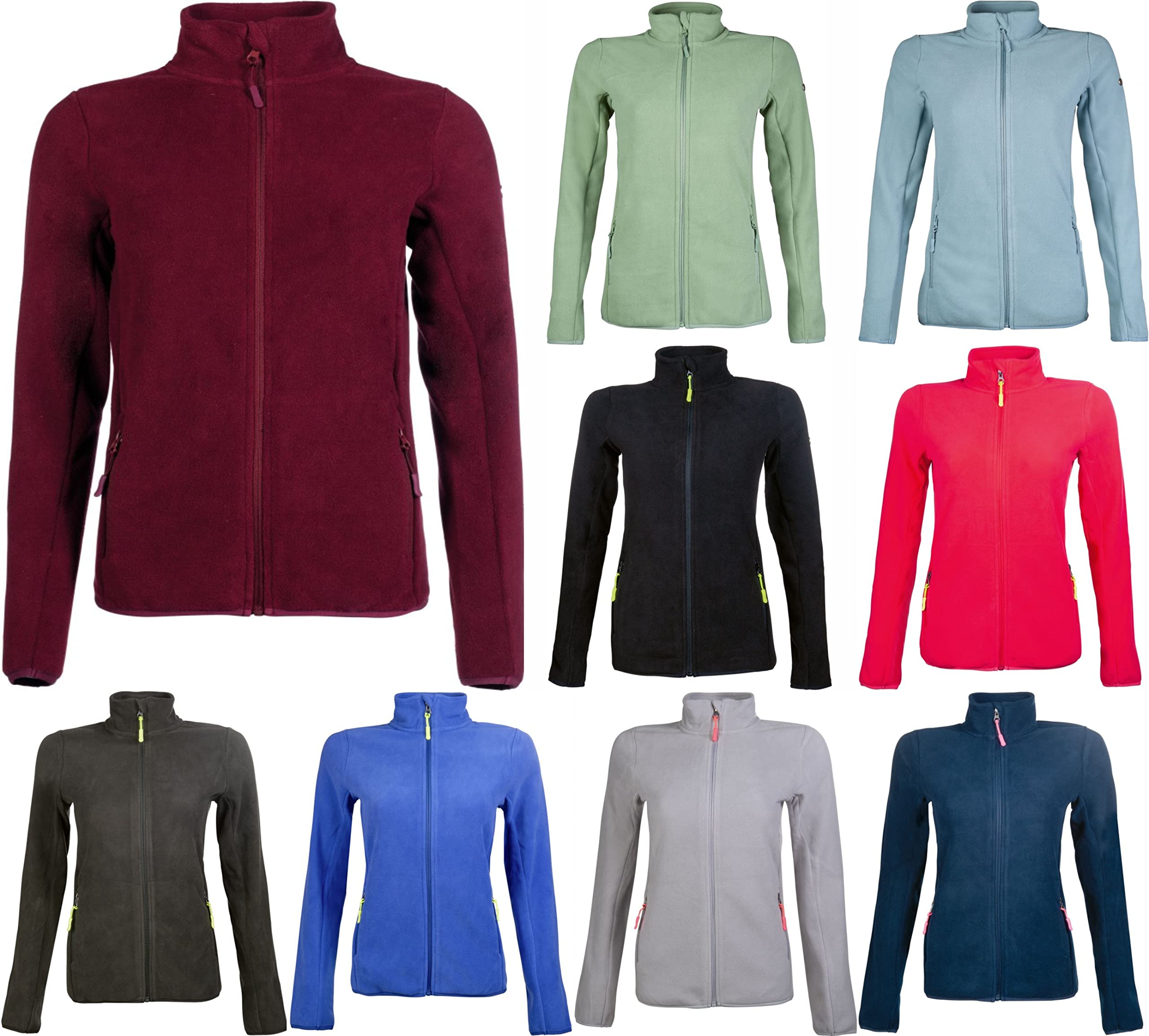 HKM Fleecejacket Anna - Size L, B8406 Night Blue