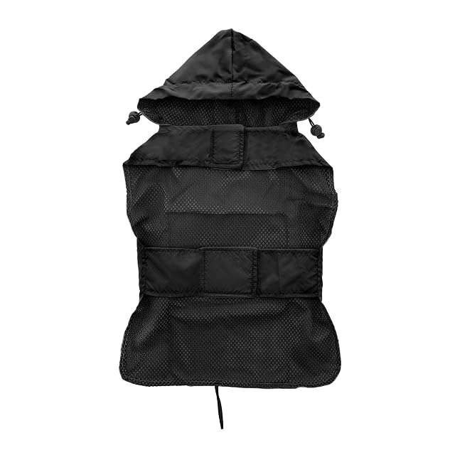 Foto 3 de 6 de Record Impermeable bolsillo para perros con capucha ajustable. Abrigo para perros de bolsillo y plegable…