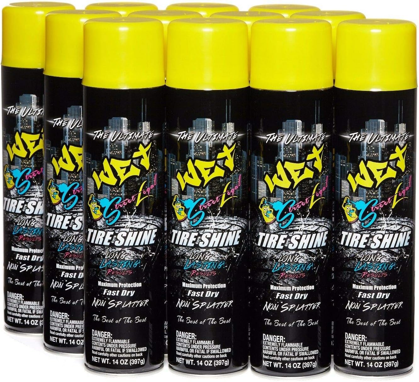 Buy Street Legal Wet Tire Shine 12PACK Can 14 oz Spraying tire Shine