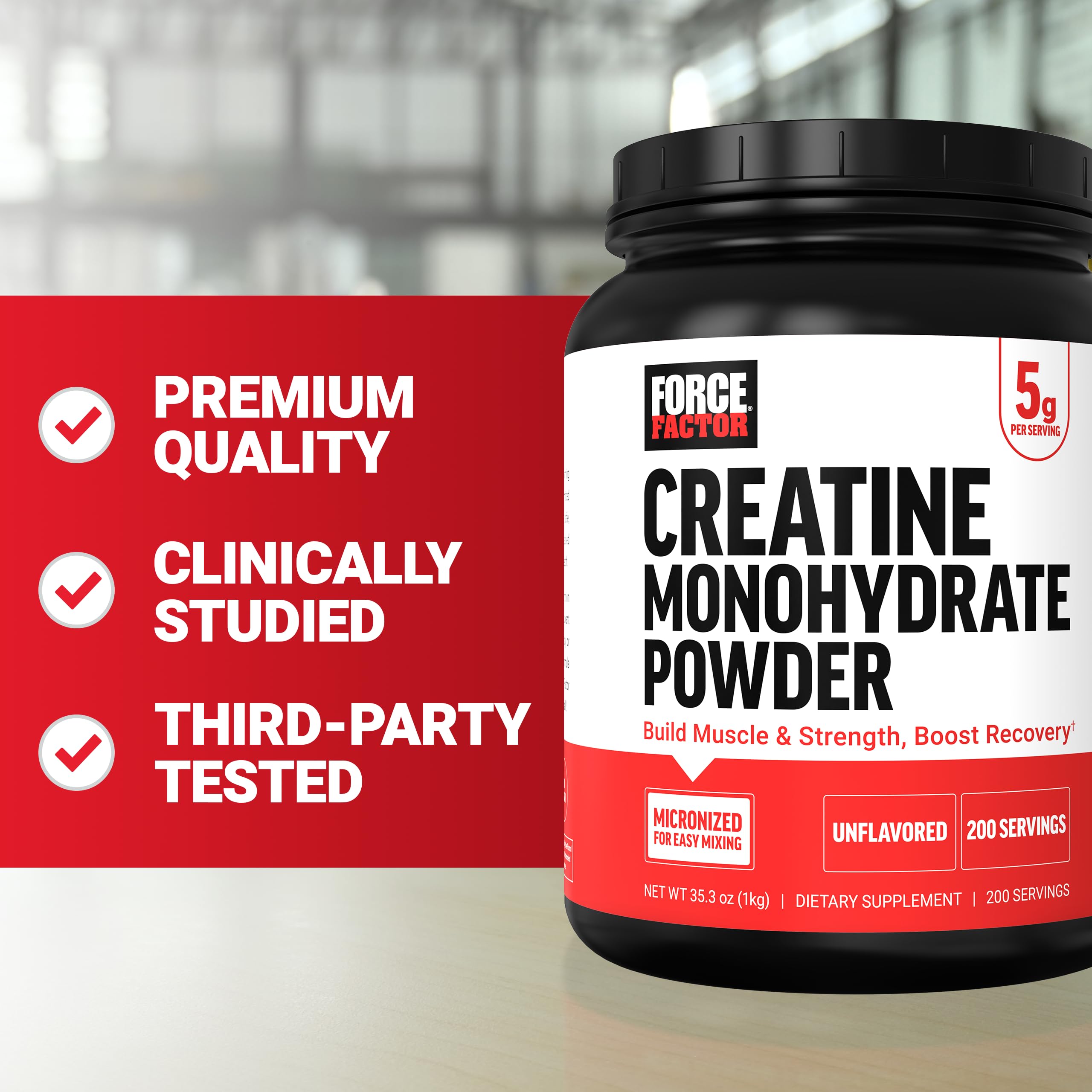 Force Factor Creatine Monohydrate Powder, 5g Dose, Micronized — Amazon image 9