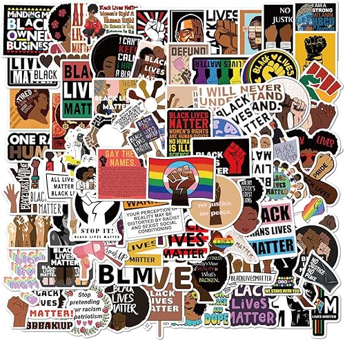 100 calcomanías de derechos civiles para mujeres afroamericanas, derechos de las mujeres, calcomanías de derechos negros, calcomanías de derechos de