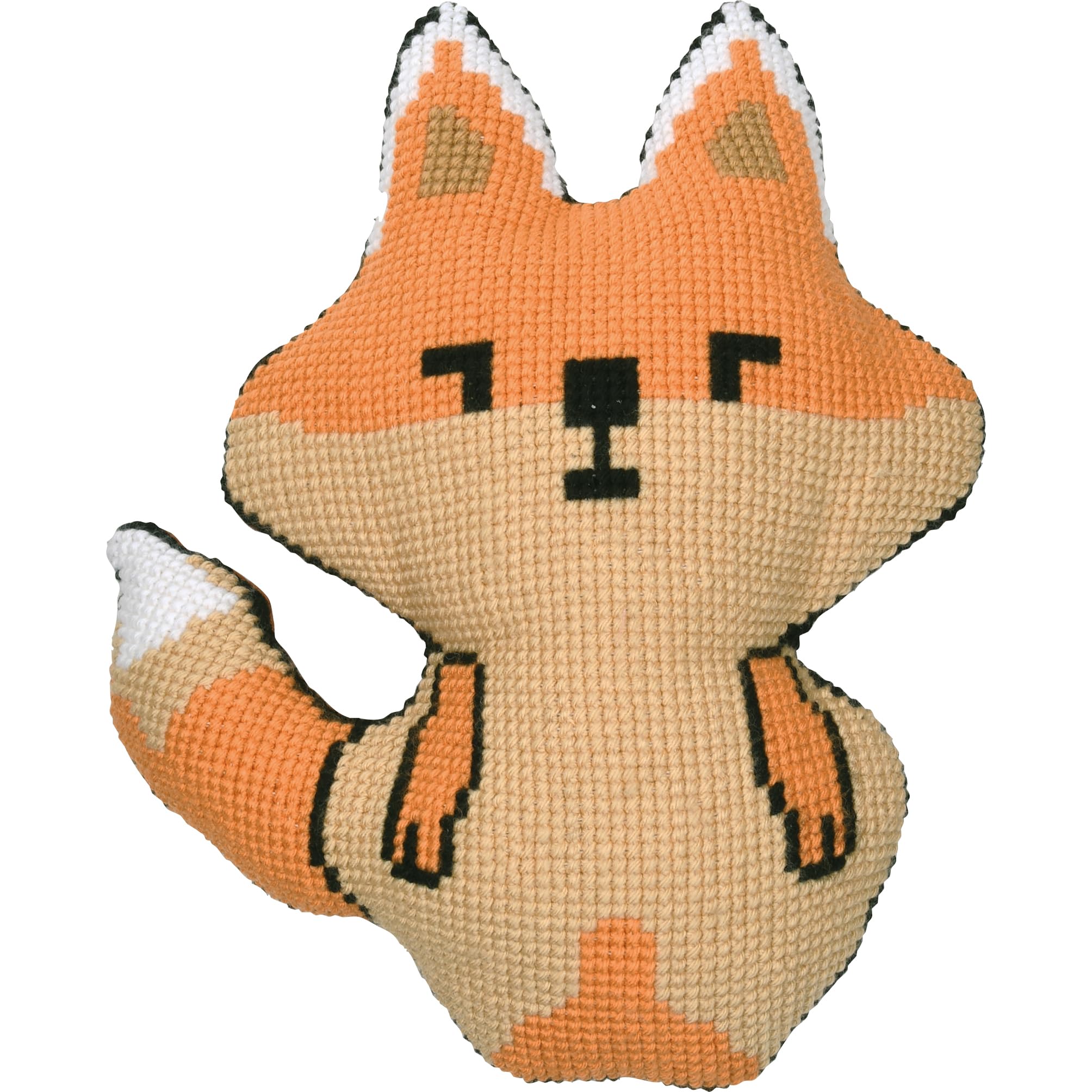 Vervaco Cross Stitch Kit Decorative Cushion Fox Crafts Adults Decoration Embroidery Kit Beginners Complete DIY Embroidery Creative Gift ca. 45 x 49 cm Cross Stitch Embroidery