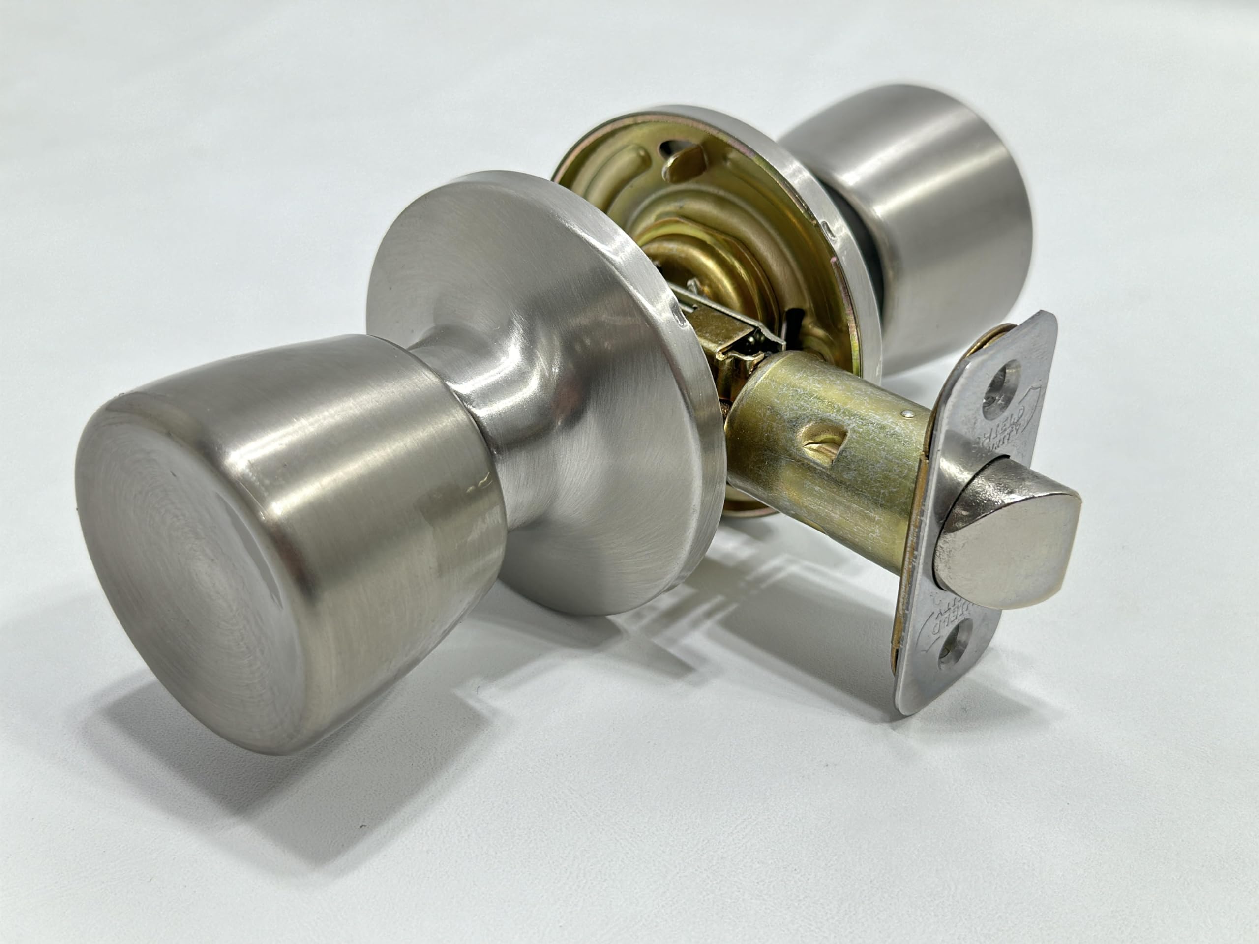 entry numer 1さま 18本セット Shield Security Satin Nickel Non-Locking Interior Passage Door