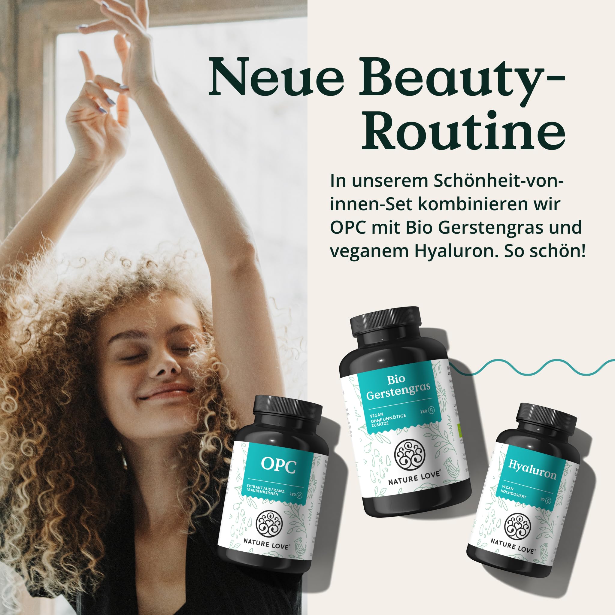 NATURE LOVE® OPC Traubenkernextrakt - 180 Kapseln - hochdosiert mit 800mg Extrakt je Tagesdosis - aus französischen Trauben - mit natürlichem Vitamin C - laborgeprüft, vegan, in Deutschland produziert