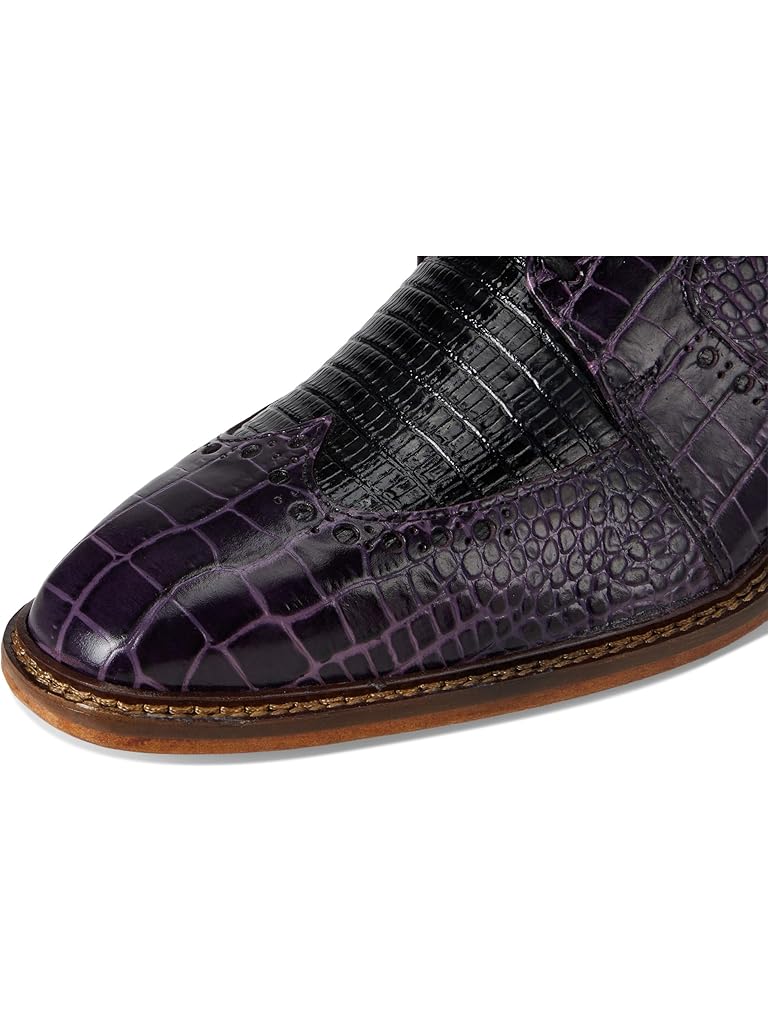 Purple Stacy Adams Travato Wingtip Lace-Up