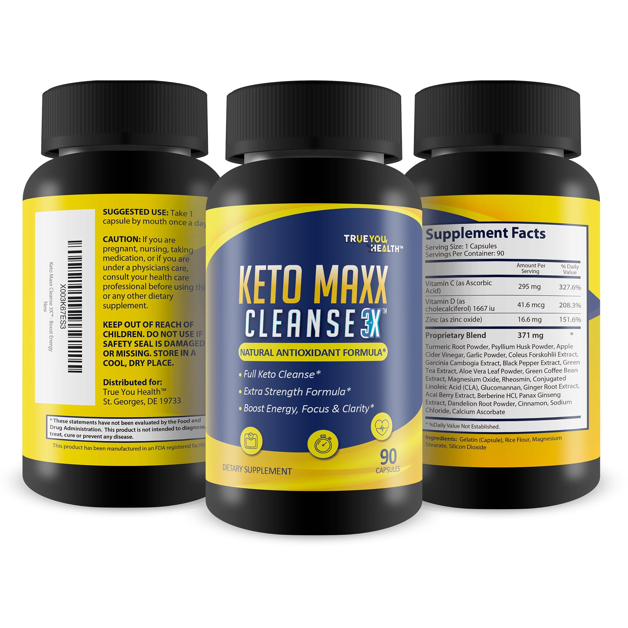 ケトクレンズ 3箱 Amazon.com: Keto Maxx Cleanse 3X - Keto Friendly Cleanser - 90 Day