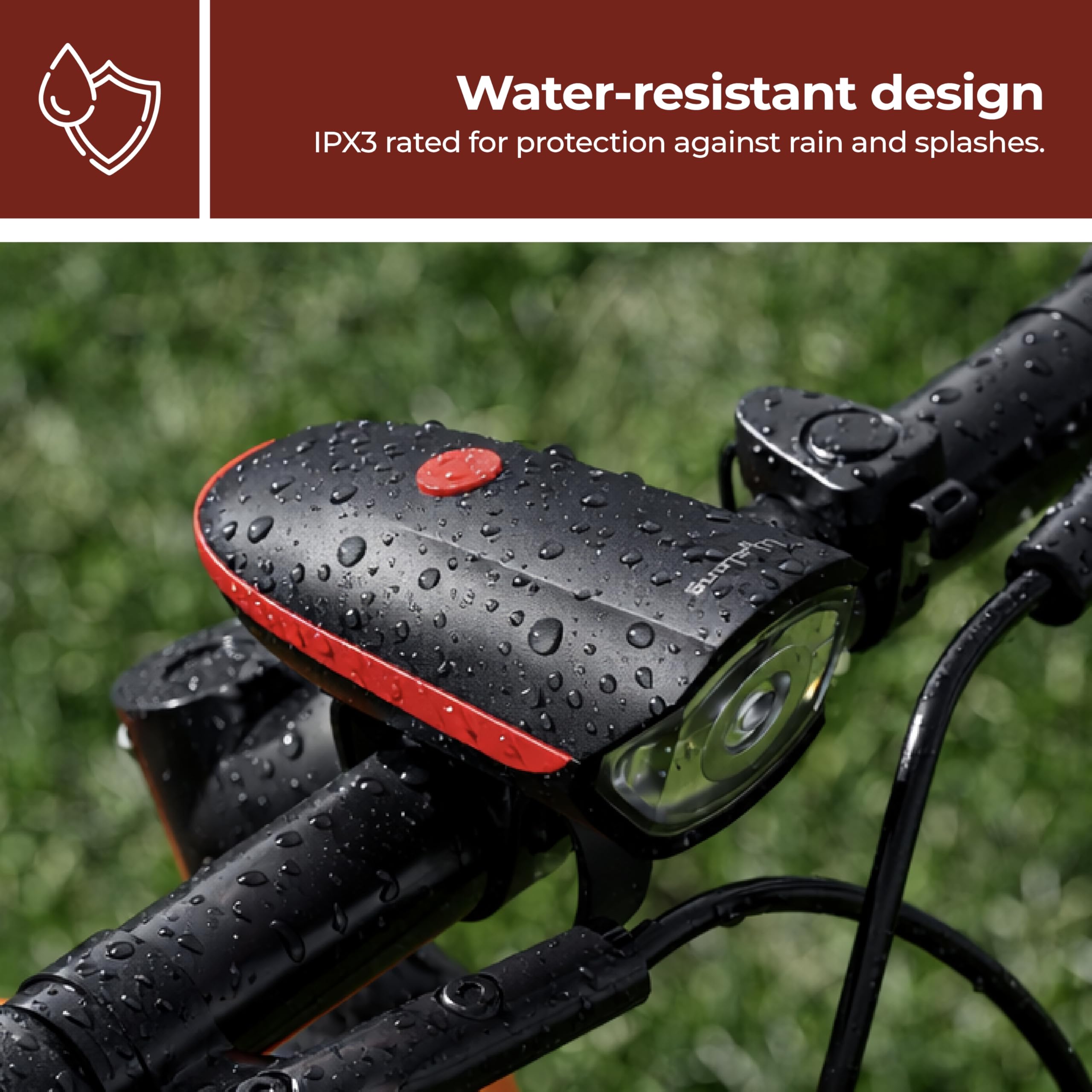 Lifelong 2-in-1 Cycle Light with Horn - Bright & Waterproof -6 Lifelong 2-in-1 Cycle Light with Horn - Bright & Waterproof -6